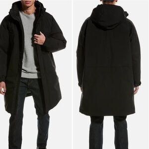 Theory Bond Wool-Blend Down Parka in Black NWT XL